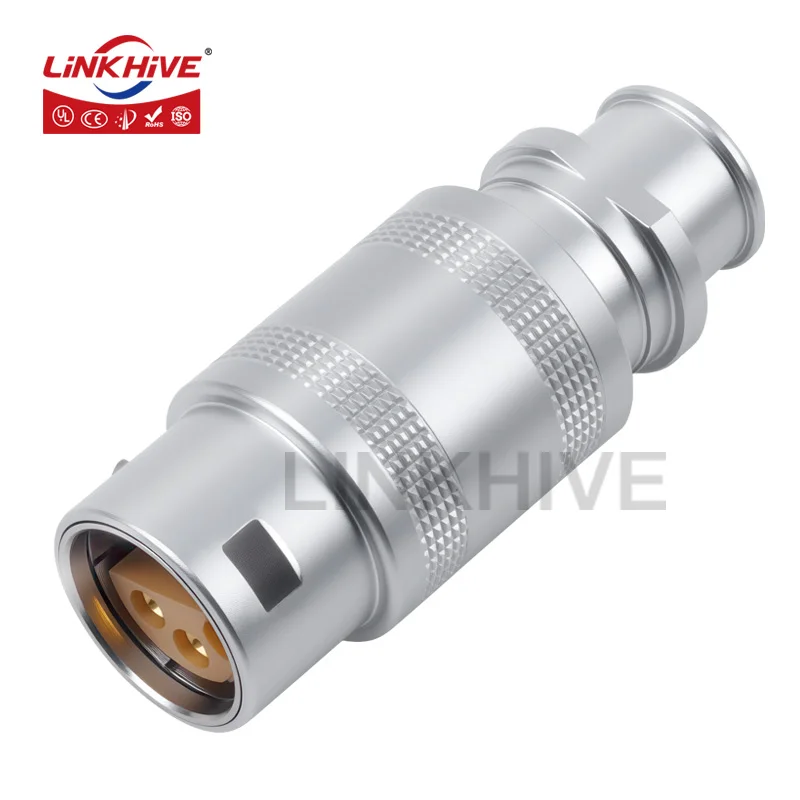 Compatible with LEMO FFA 2C 2 3 4 5 6 8 10 12 14 Pin Short Male Plug Push Pull Connector with Protective Sheath