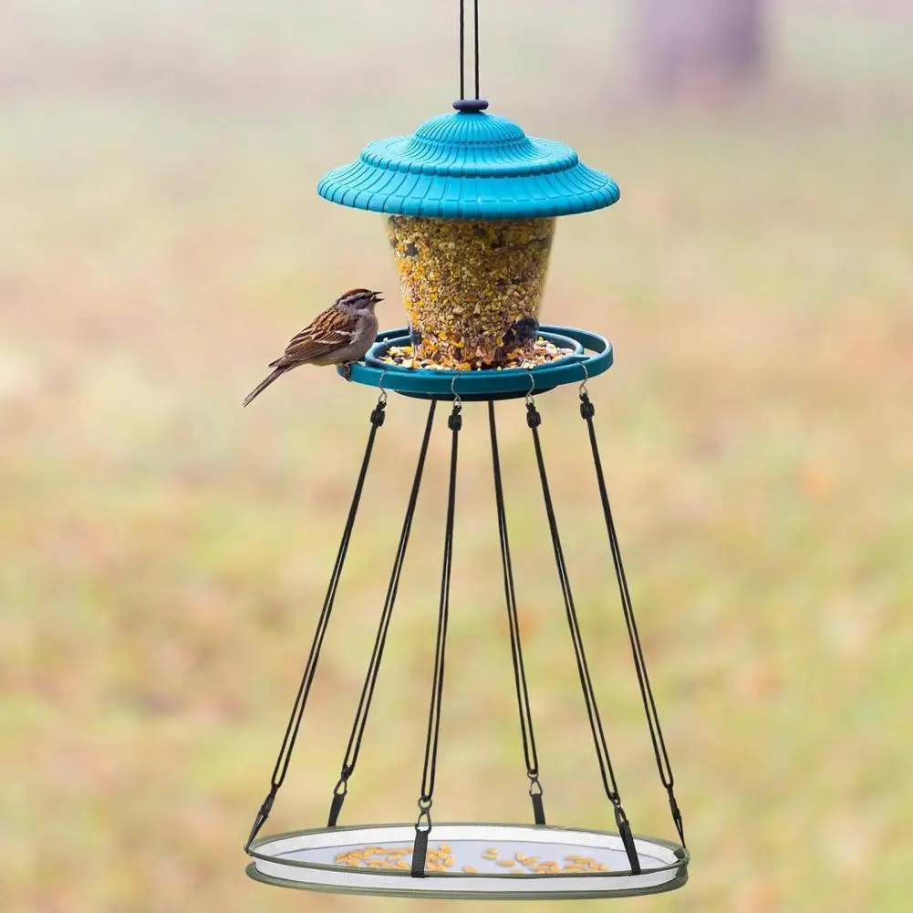 

Birdseed Catcher Tray Universal Bird Feeder Attachment Hanging Hoop Platform For Hummingbird Feeders Bee Feeder Garden Accessory