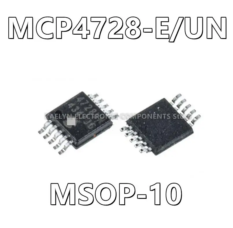 5Pcs/lot MCP4728-E/UN MCP4728 4728UN 12 Bit Digital to Analog Converter 4 10-MSOP