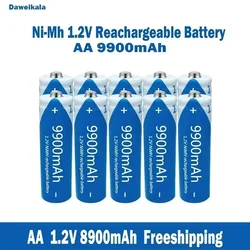 batería recargable para pistola de temperatura,pila AA de 1,2V,9800mAh, Ni-MH,para ratón de juguete con control remoto