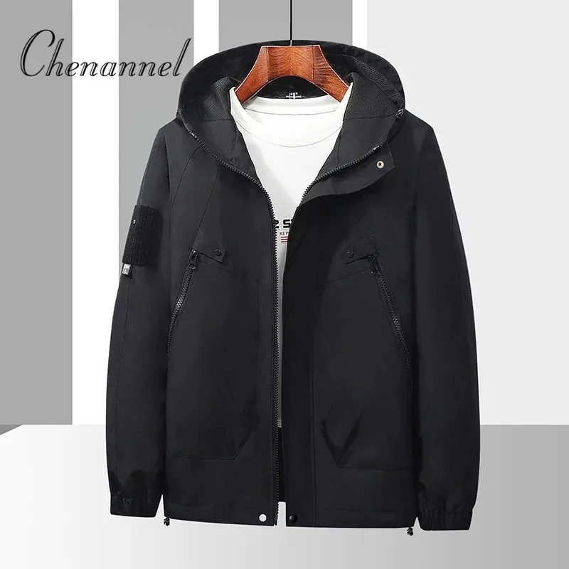 

Outdoor mountain sports windbreaker men's casual hooded jacket new spring and autumn work jackets for both men and women