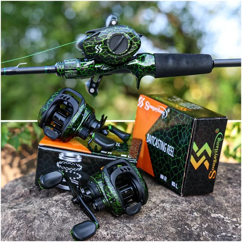 Carrete Baitcasting Sougayiang 7.1:1 – Freno magnético 9+1 rodamientos - imagen 4