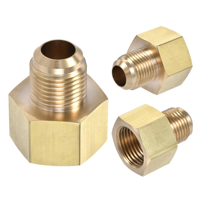 メス-オスフレアアダプター、プロパン、天然ガス減速機、エアコン、1/4、3/8、1/2、3/4、sae、1/4、3/8、1/2、5/8