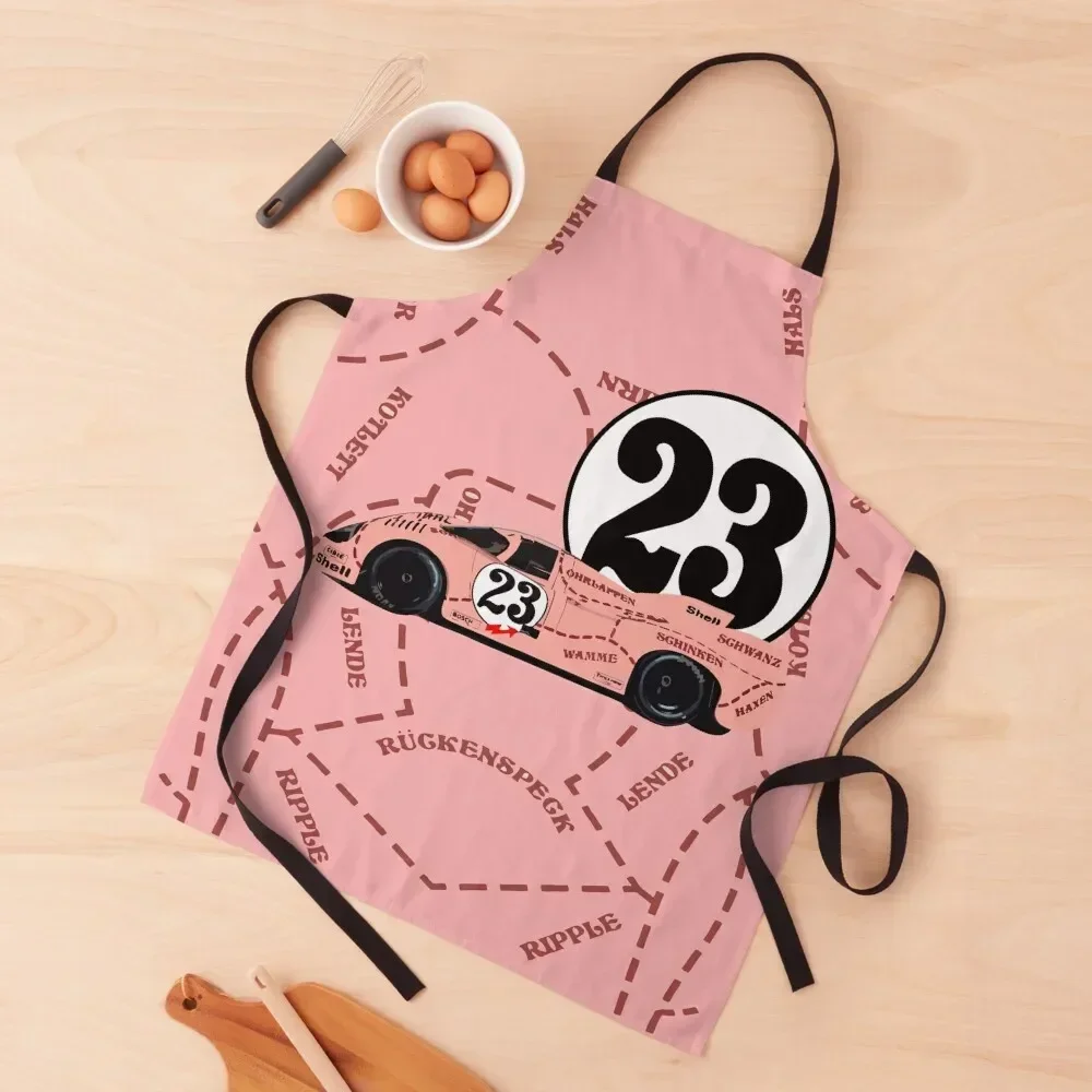 

917 Pink Pig #23 Apron For Woman Kitchen Things For Home restaurant accessories Chef Uniform Apron