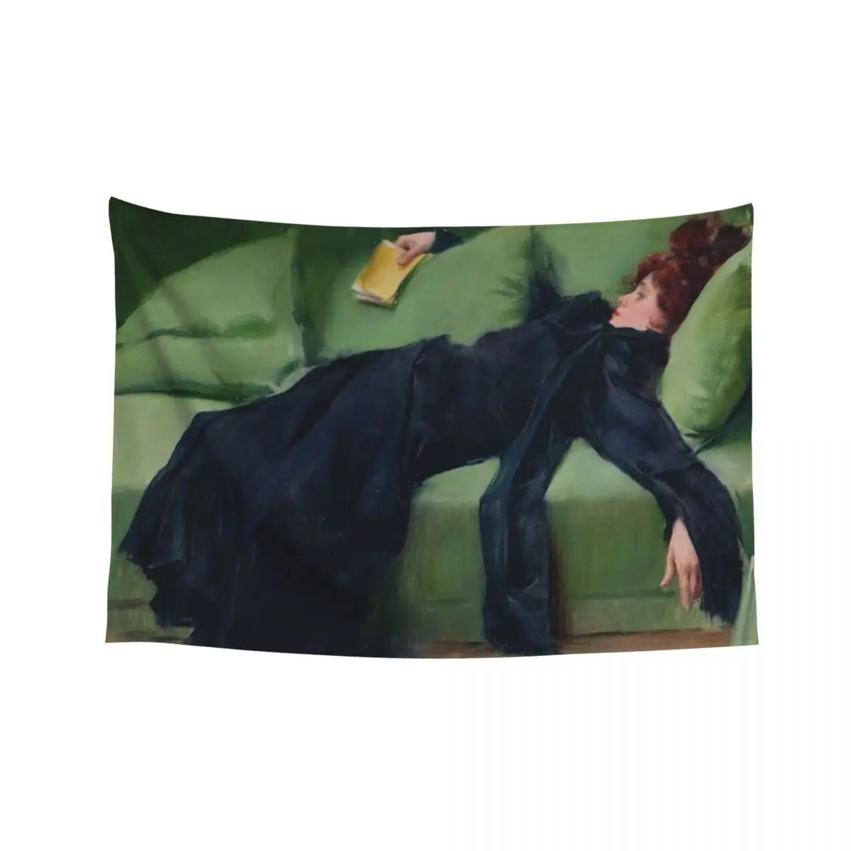 

A DECADENT GIRL - RAMON CASAS Tapestry Decorative Wall Mural Living Room Decoration On The Wall Wall Hanging Tapestry