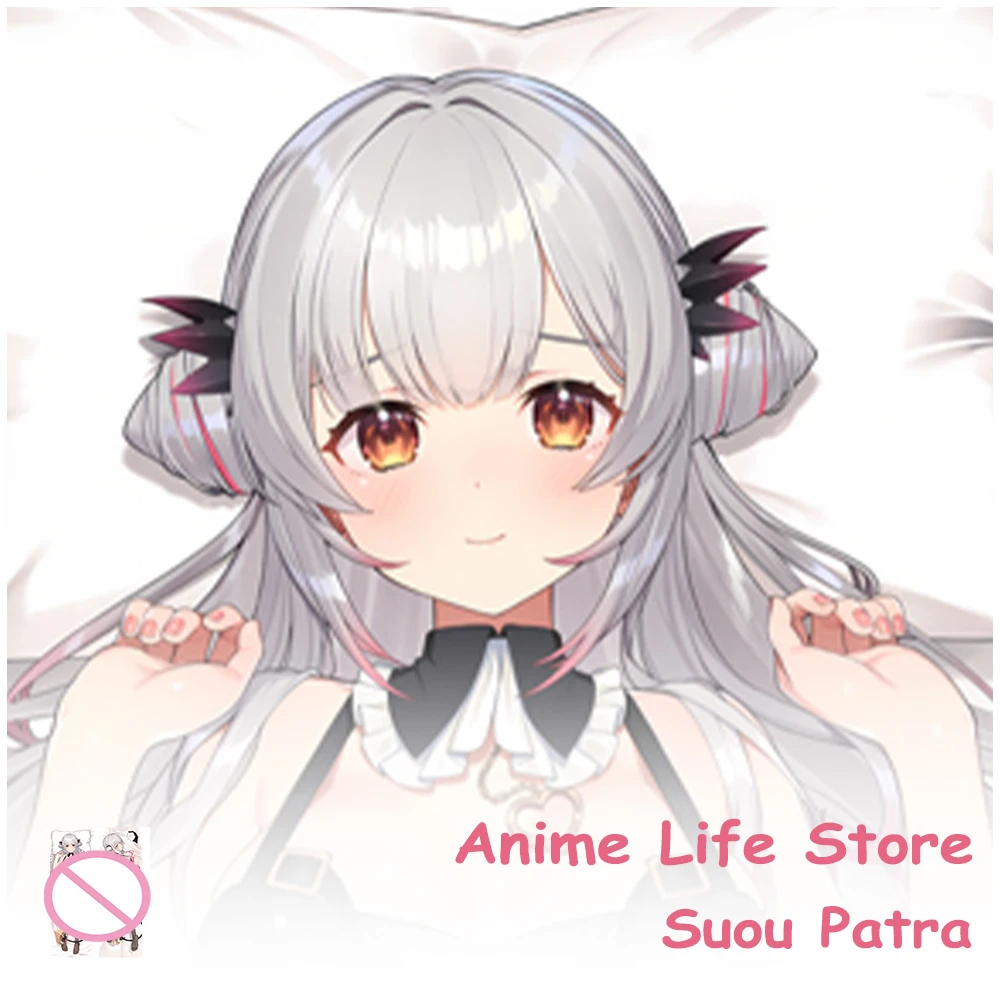 Dakimakura Anime VTuber Suou Patra Long Pillowcase Body Double-Sided Printed Pillow Cover Otaku Bedding Cushion Cover Decor Room