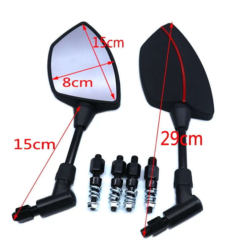 Picture 7: Suitable for SH-218-HT Motorcycle Rearview Mirror Modified Universal Mirror with 6 Screws Tomahawk Mirror