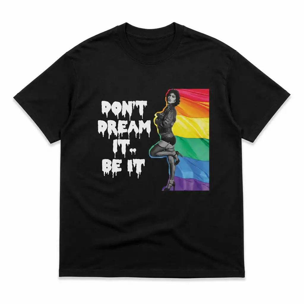 Frank N Furter Rockys Horror Picture Show T Shirts Casual Tees Short Sleeve Round Collar T-Shirt Pure Cotton Tops
