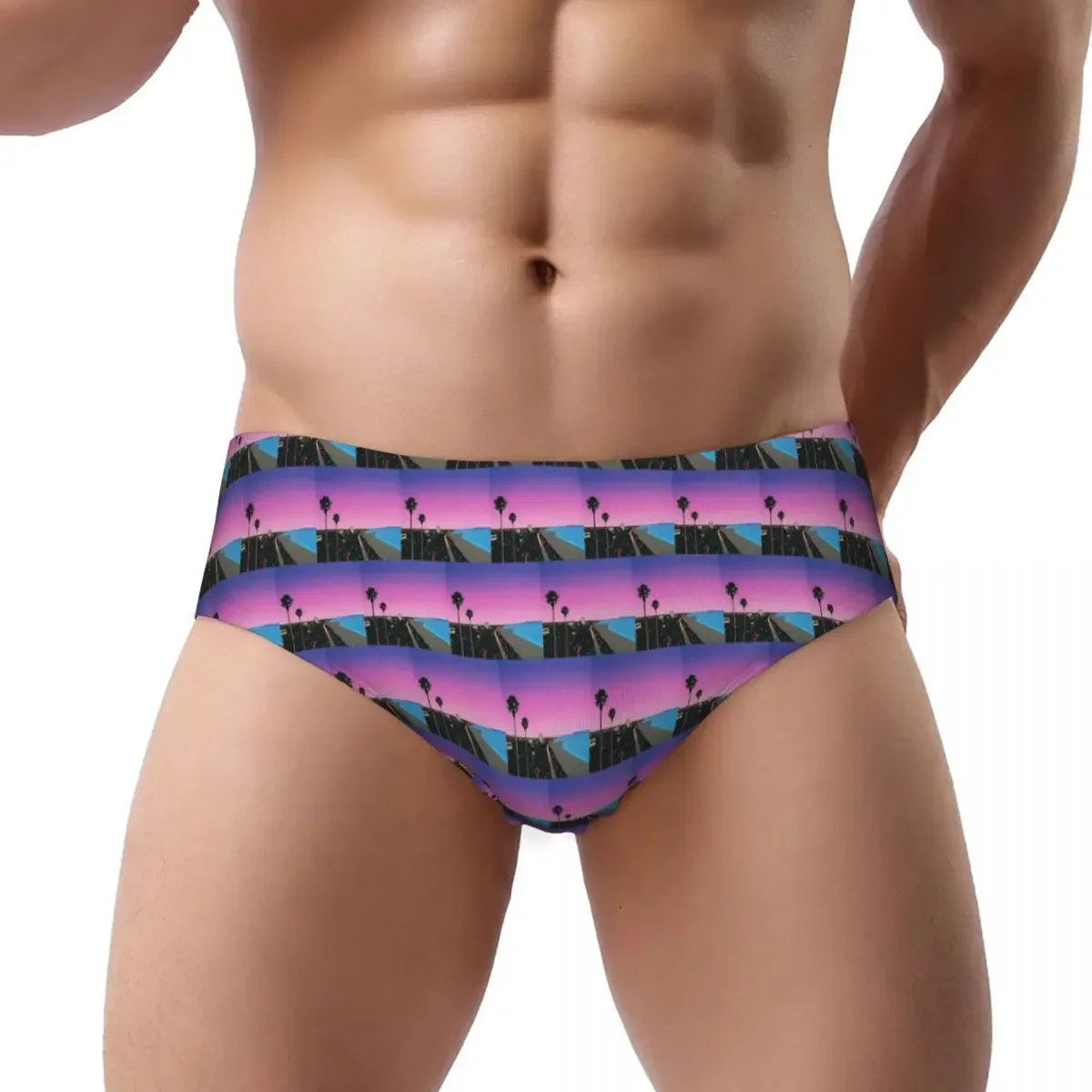 Hiroshi Nagai Vaporwave Bendro Male Triangle Panties Ventilate Boxer Underpants Short Underwear for Homme Man Boyfriend Gift