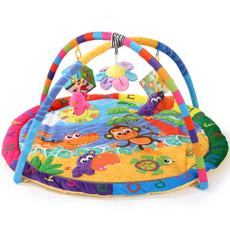 Baby Fitness Rack Game Blanket Newborn Baby Crawling Mat Toy 0-6-12 Month Gift Learn Crawling Puzzle