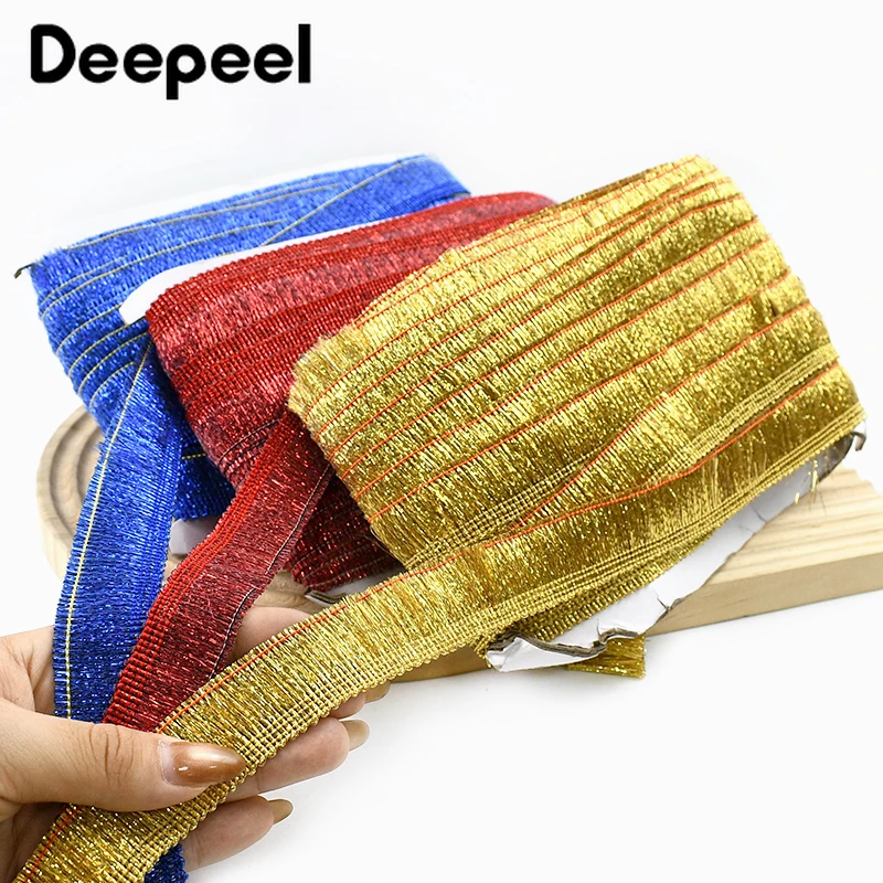

5/10/20M 25mm Lace Trims Tassel Fringes for Curtains Clothes Dresses Decorative Trimmings Stitching Laces DIY Sewing Accessories
