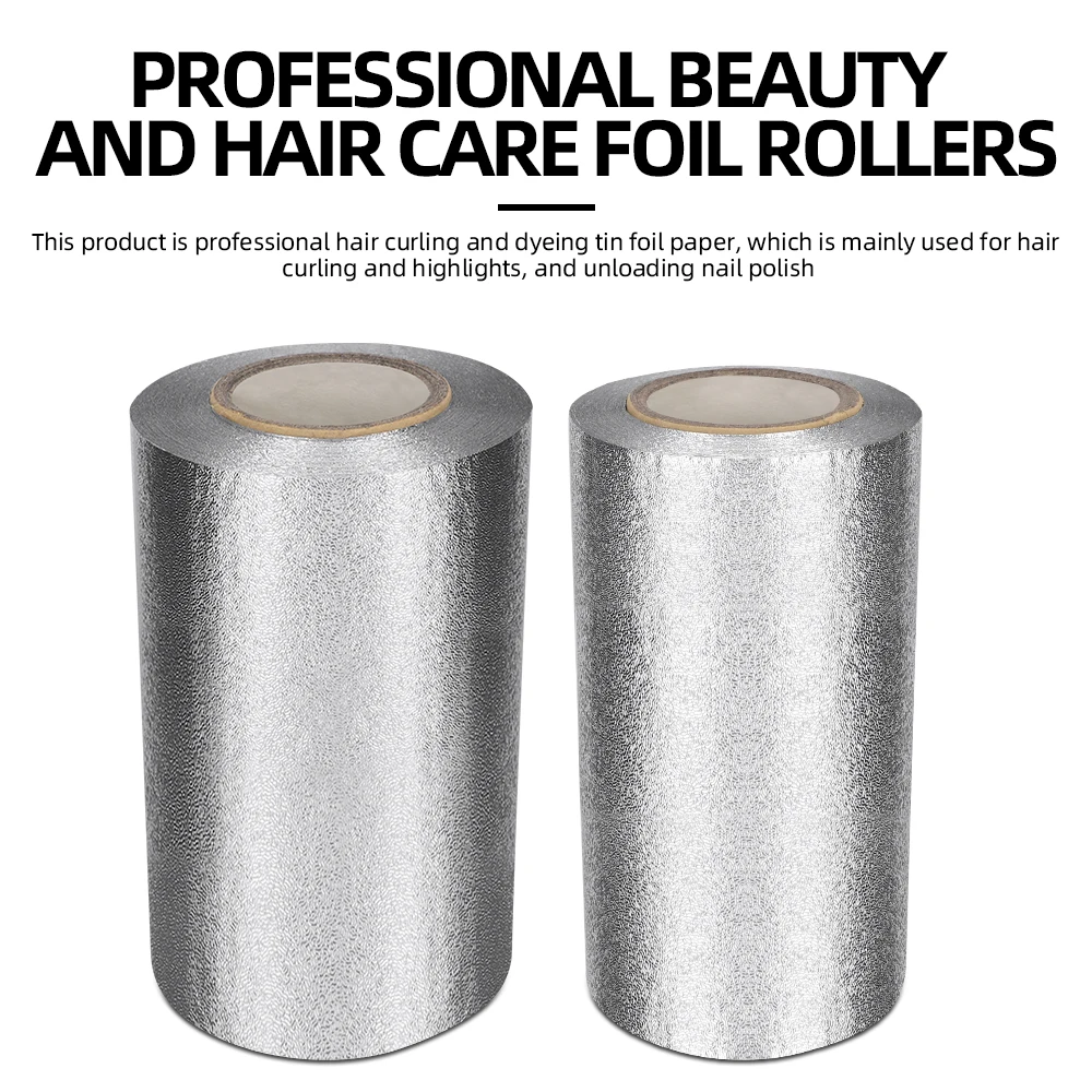 HAIR COLORING FOIL - 100 PCS Extra Large Salon Sheets for Bleaching & Perm, Anti-Leak Aluminum Foil for Salon & Home Use