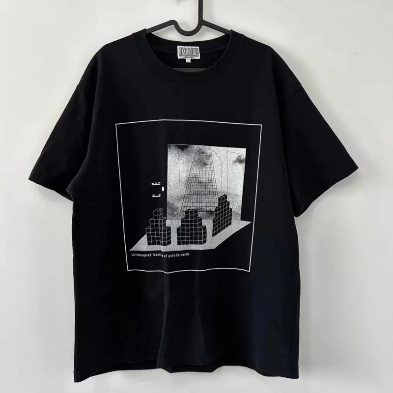 

2024 Cav Empt Short Sleeve Men Woman High Quality Geometry Print C.E T-shirt Casual Breathable CAVEMPT Cotton Top Tees