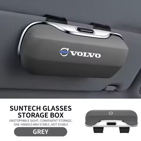 For Volvo XC40 XC60 XC70 XC90 S40 S60 S90 V40 V50 V60 V90 Car Visor Sunglasses Glasses Case Glasses Holder Clip Box Accessories