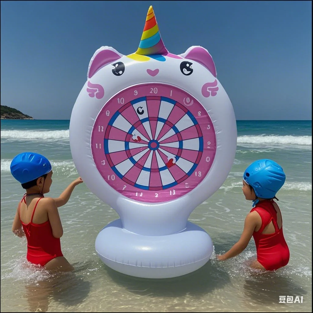 

New PVC Inflatable Water Toy Target Darts Board Sticky Fun Children Throwing Toy