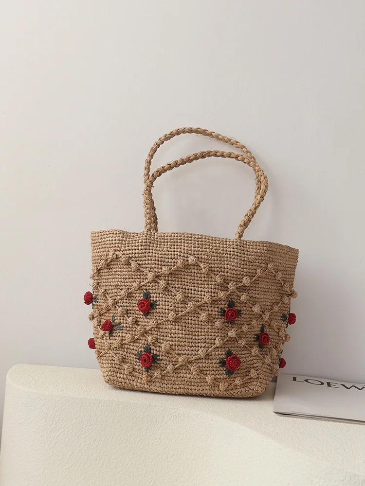 nouveau-grand-sac-a-main-tresse-grande-capacite-motif-rose-sac-de-plage-a-bandouliere-unique-accessoire-de-mode-femme