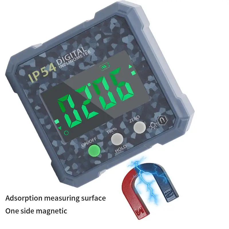 

Magnetic Angle Finder 4 of 90 Degree Magnetic Electronic Protractor Bevel Gauge with Backlight Digital Display Ruler For