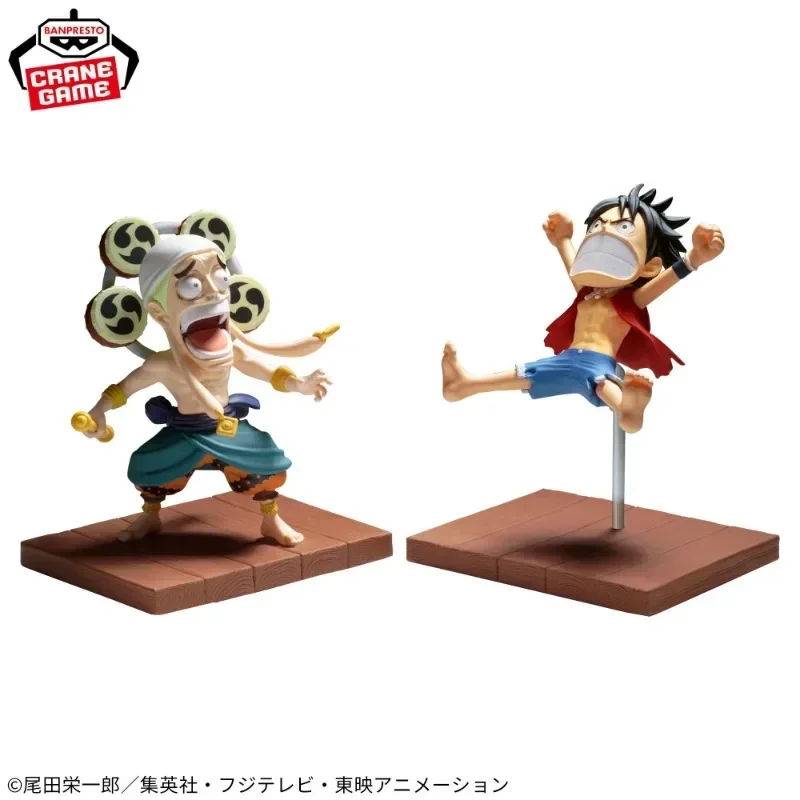 Bandai Original One Piece Wcf Log Stories Luffy Shanks Lord Of The Coast Zoro Mihawk Usopp Kaya Anime Figures Toys Children Gift