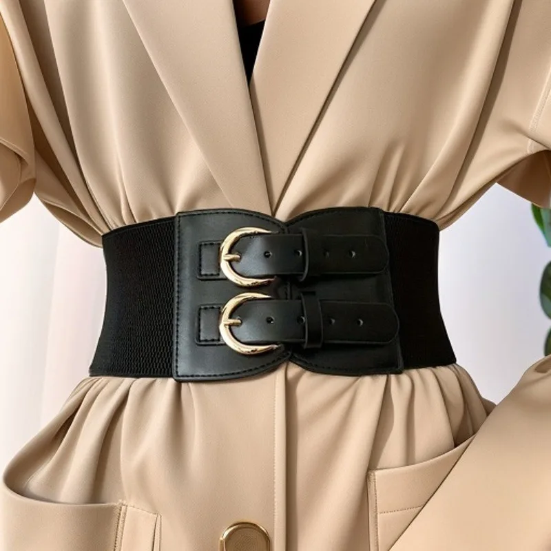 

2025 Trend Fashion Women's Belt 3.1 inch Wide - Stretchy Adjustable Slimming Waistband for Dresses/Suits, Office/Party Accessory