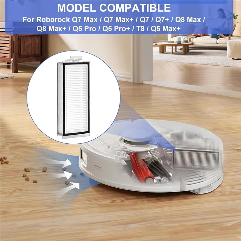 Reemplazo de filtro ASWUT-HEPA لـ Roborock Q7 Max/Q5 Pro/Q5 Max/Q8 Max، إكسسوارات الفقرة aspiradoras