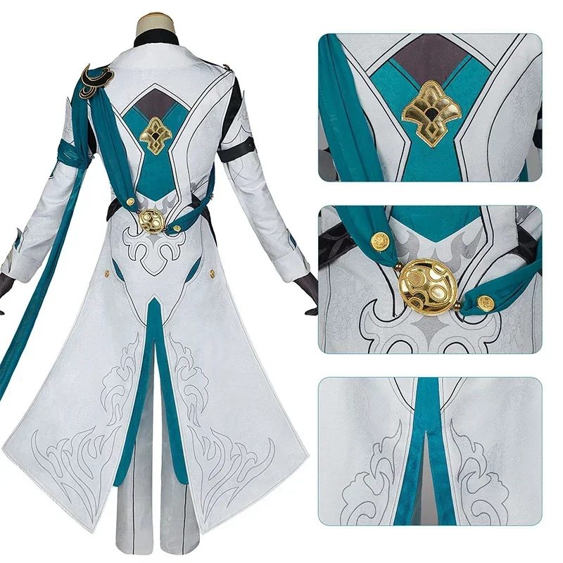 Jogo Luocha Cosplay Traje para Homens e Mulheres, Roupas Uniformes, Peruca, Roupa, Halloween, Trajes de Carnaval, Honkai Star Rail