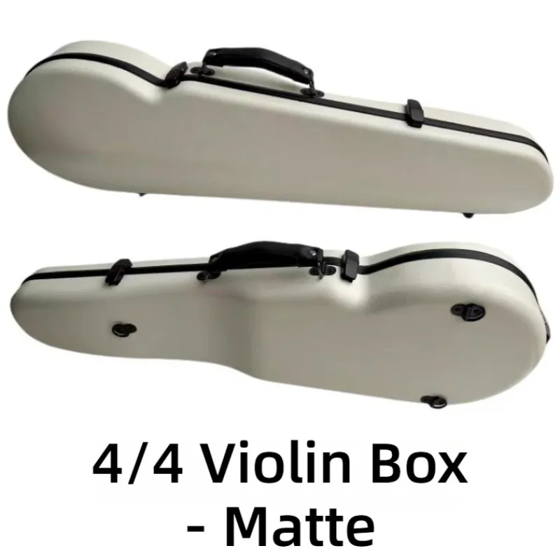 4/4 Carbonfiber Violin Box Portable Shoulders Wear-resistant Shockproof Lightweight Violin Case Musical Instrument Accessories