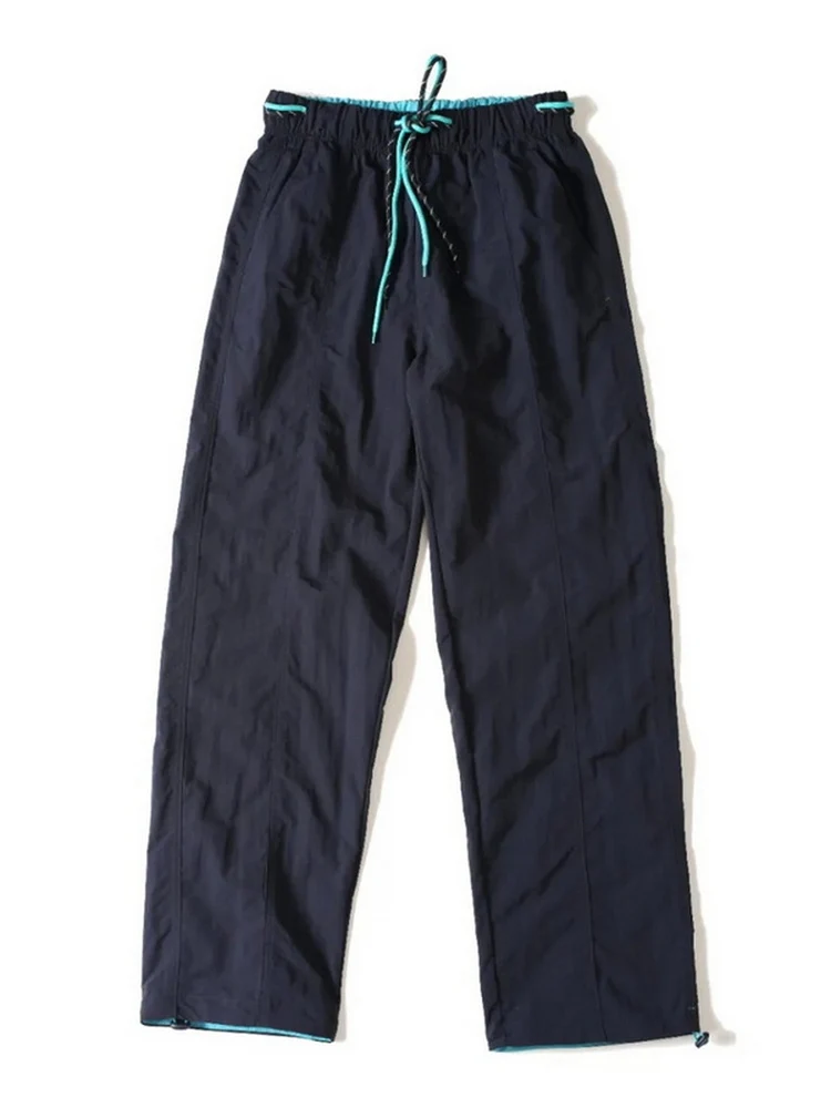 

Новые осенние брюки для активного отдыха в горах, свободного прямого кроя, с клетчатой текстурой и цветовыми блоками, спортивные штаны