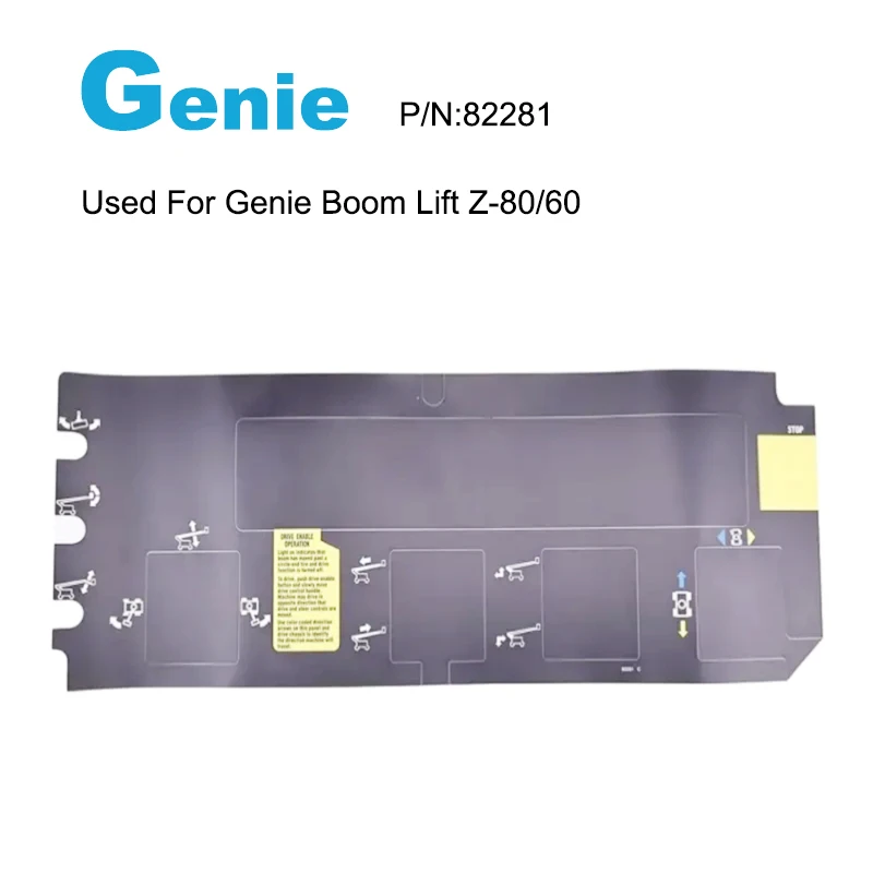 82281 82281GT GE-82281 OEM Platform Control Panel Decal Used For Genie Boom Lift Z-80/60