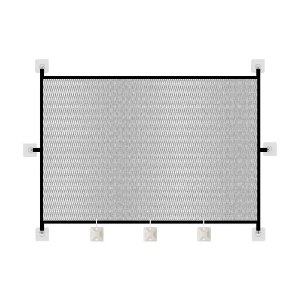 New Retractable Pet Barrier Fences Mesh Anti-Escape Pet Safety Gate Folding with Hooks Dog Isolation Gate Cat Accessories