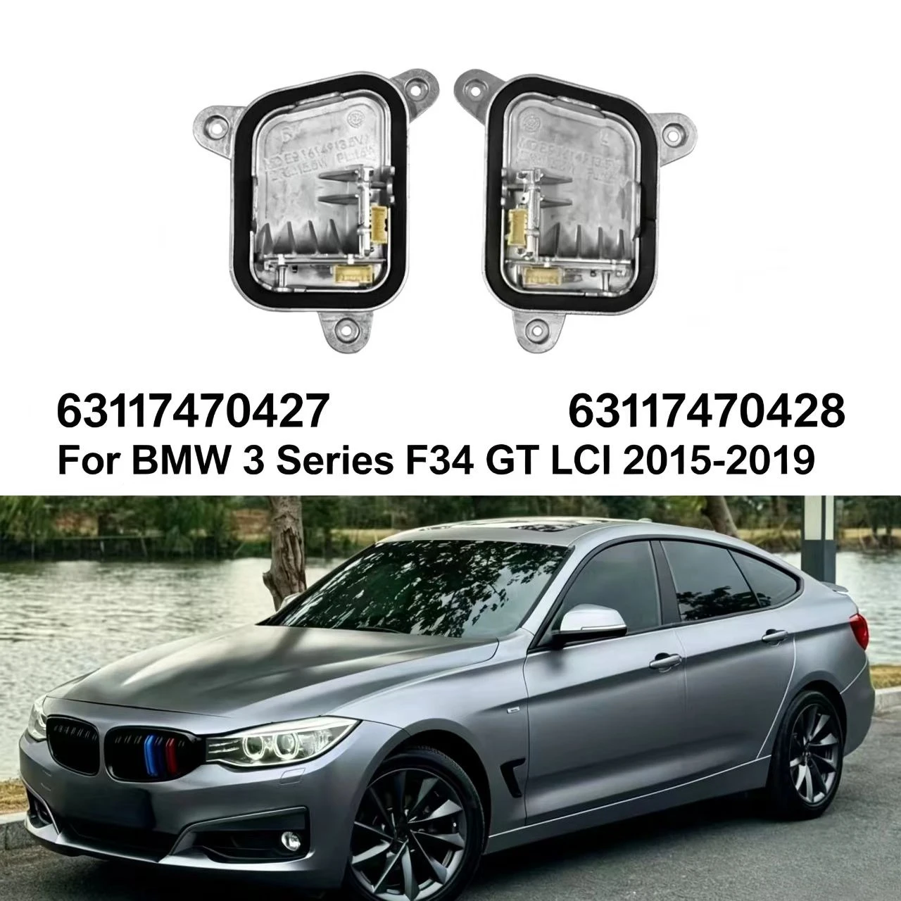 OE 63117470427 63117470428 LED DRL Steuermodul für BMW 3er F34 GT LCI 2015-2019 Tagfahrlicht Ersatzteile