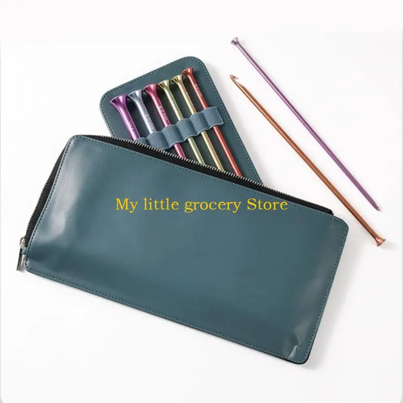 

D5BD 6 шт. тунисский крючок иглы для одеяла, свитера, шарфа, носков, сумки, шляпы, алюминиевые афганские вязальные спицы 5,0 мм