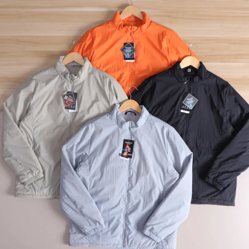 

Теплая технология аэрокосмического уровня, супер легкая футболка с рисунком капель дождя, осень-зима, мужская уличная повседневная одежда с воротником из хлопка...