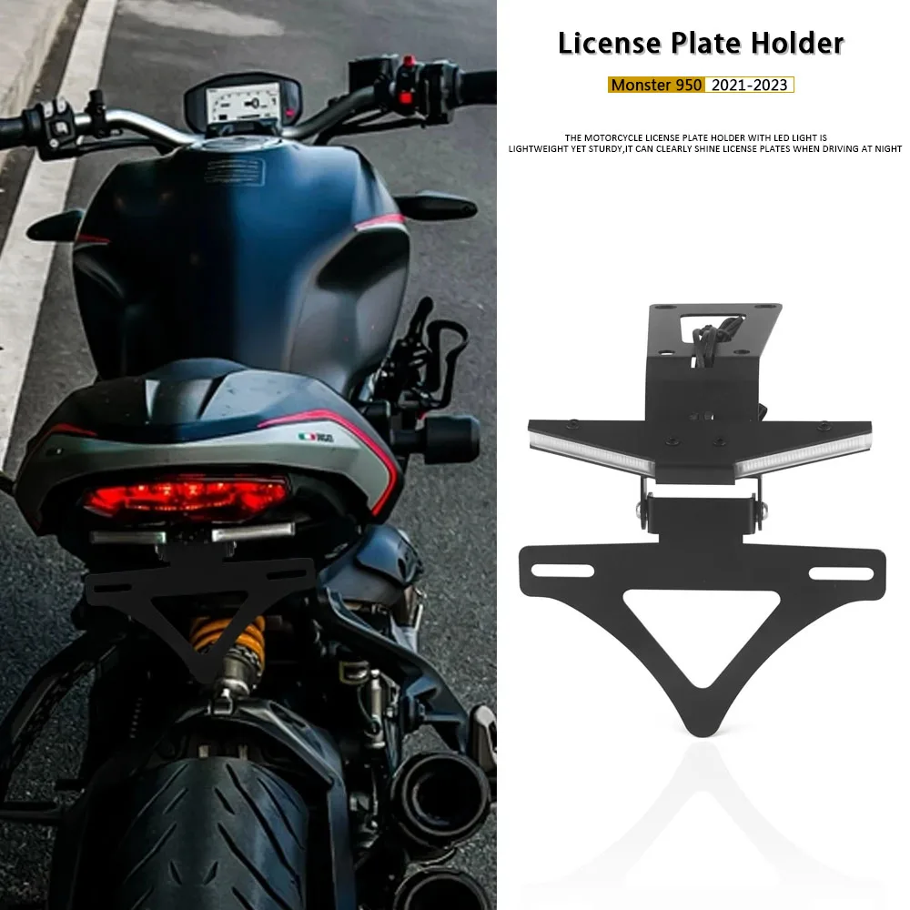 

Tailstock Bracket Kit For Ducati Monster950 Motorcycle Monster 950 2021 2022 2023 Rear Short Tail Stock License Plate Holder