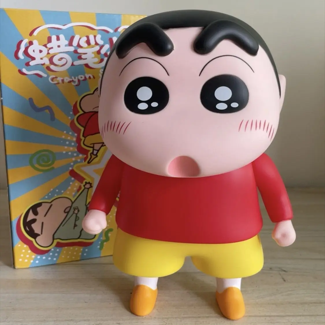 

28cm Crayon Shin-Chan Xiaobai Dumb Anime Figure Vinyl Kawaii Doll Toys Model Joints Movable Cabinet Christmas Birthday Gifts