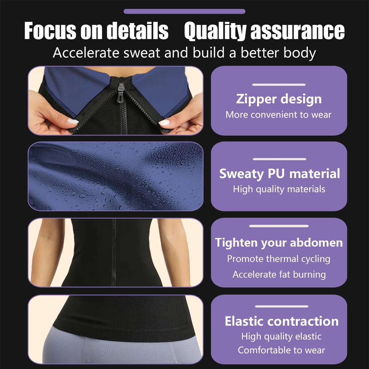 Ladies Waist Trainer Body Shaping Sauna Belt Waist Trimmer, Ladies Sauna Belt, Fitness Training Belt, Tight Sweat Belt image 5
