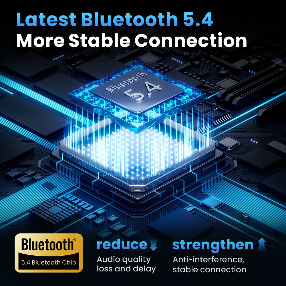 سماعات أذن HAYLOU Mori Pro ANC بلوتوث 5.4 43 ديسيبل سماعات أذن بخاصية إلغاء الضوضاء النشطة 6 ميكروفون سماعات رأس لاسلكية عمر بطارية 28 ساعة