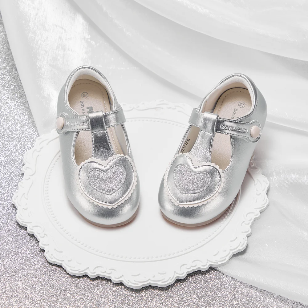 Dave Bella Leather Shoes For Girls Autumn Kids' Flats And Dress Shoes Spring Princess Elegant Children Anti Slip Party DB3262623