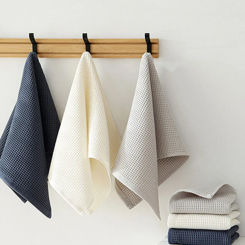 

74*34cm Pure Cotton Waffle Towel All Cotton Honeycomb Canopy Soft Soft Face Towel Hand Towel Absorbent And Easy To Dry Wholesale
