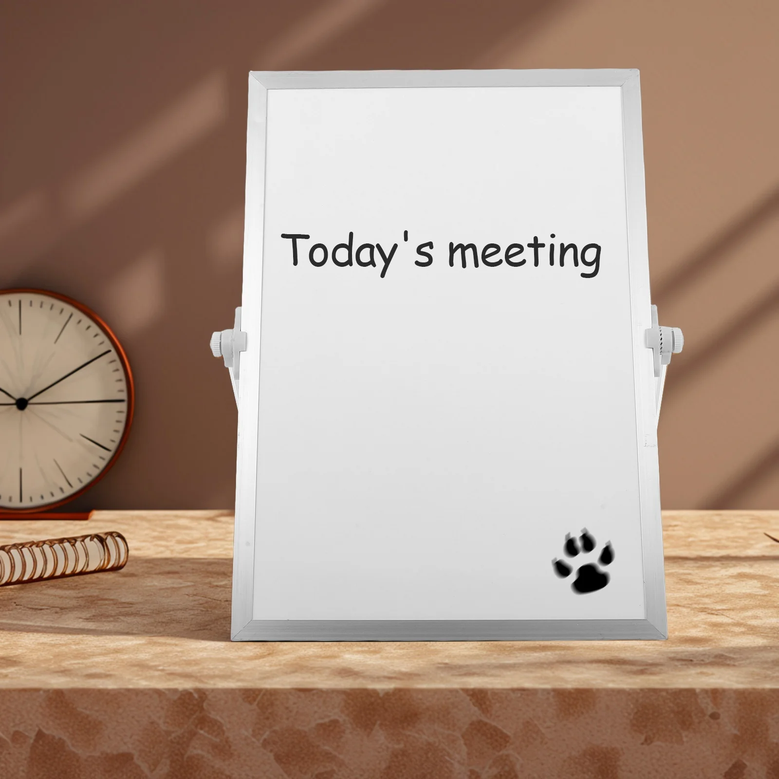 

Portable Double Sided Small Whiteboard Easel Stand Magnetic Desk Dry Erase Board for Student Office School Home Reminder