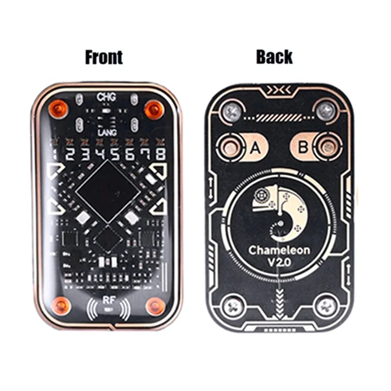 Emulador Ultra RFID AA60-Chameleon, lector de Chip inteligente RFID, emulador + llavero 9CUID, decodificación de tarjeta de 125Khz y 13,56 Mhz, duplicador NFC