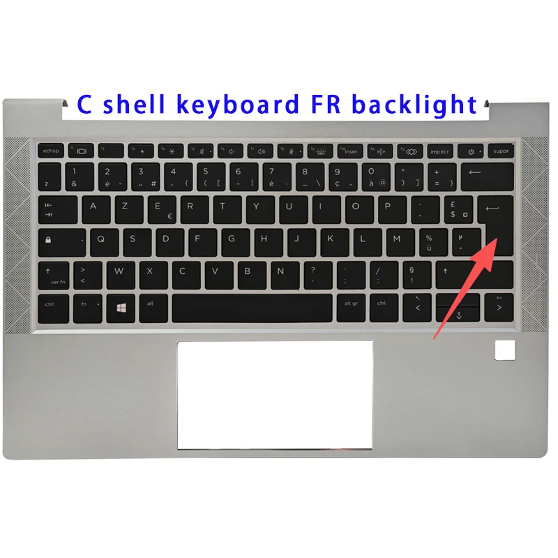Suitable for EliteBook 830 835 G7 G8 Series Laptops LCD Screen Top Cover Screen Frame Palm Rest Bottom Shell Keyboard Silver