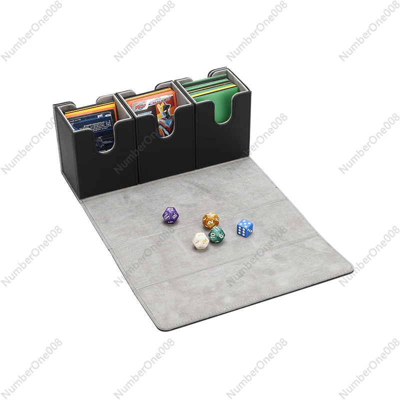 

Multifunctional 3-in-1 Card Box Storage Box Large Capacity Magic Pokémon Magnetic Shine Card Box Set