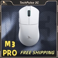Darmoshark M3 Pro Gaming Mouse 2.4G BT Wireless Tri-Mode PAW3395 Sensor N52840 26000DPI Big Hand Macro Driver Mouse Fps Gaming