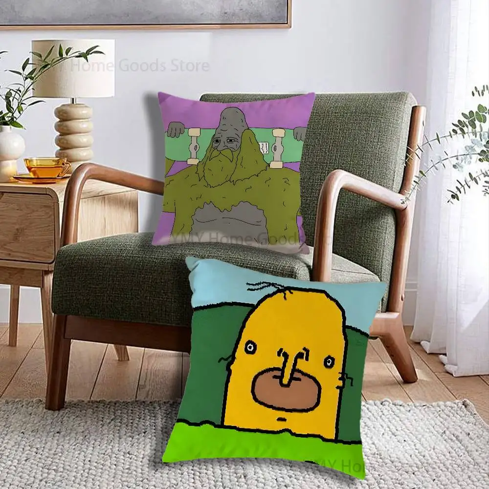 For The Big Lez Show Meme Sassy The s-Sasquatch Print Throw Pillow Cover Square Cushion Case for Living Room Bedroom Decor
