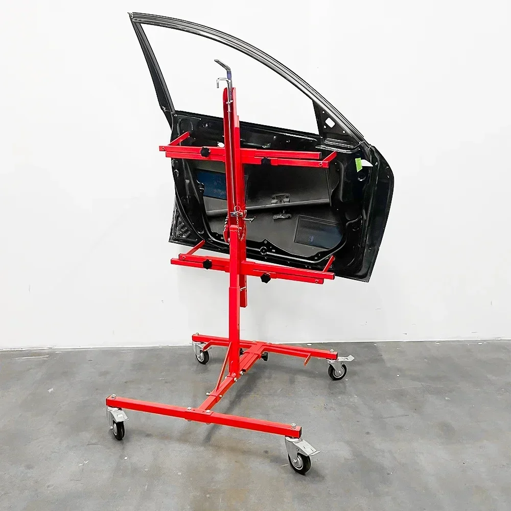 Car Door Stand Rotating Paint Panel Stand Holds Hoods Door Fenders Paint Stand for Automotive Bodyshop Repair Tools