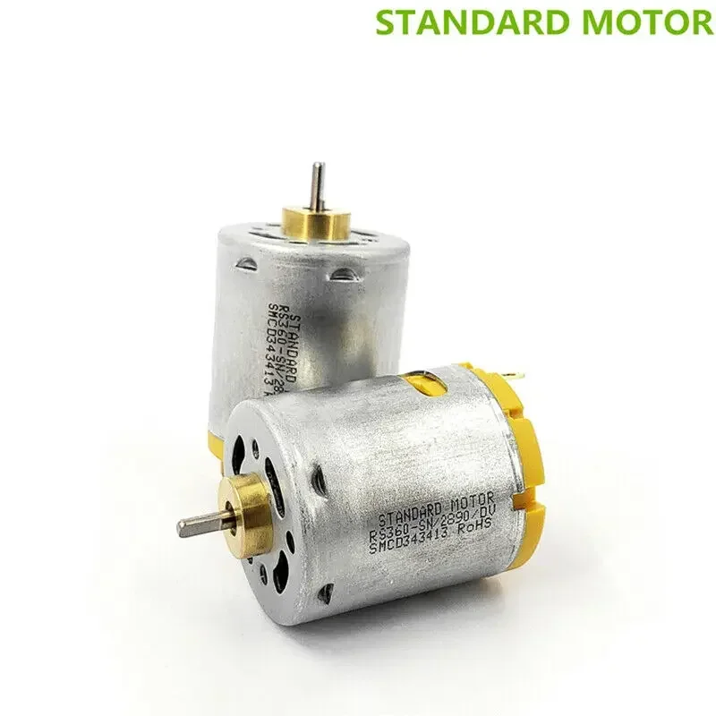 S.M.C Standard Motor RS360-SN/2890 DC 6V~12V 17000RPM High Speed Strong Magnetic Engine for Hair Dryer RC Slot Car Boat Model