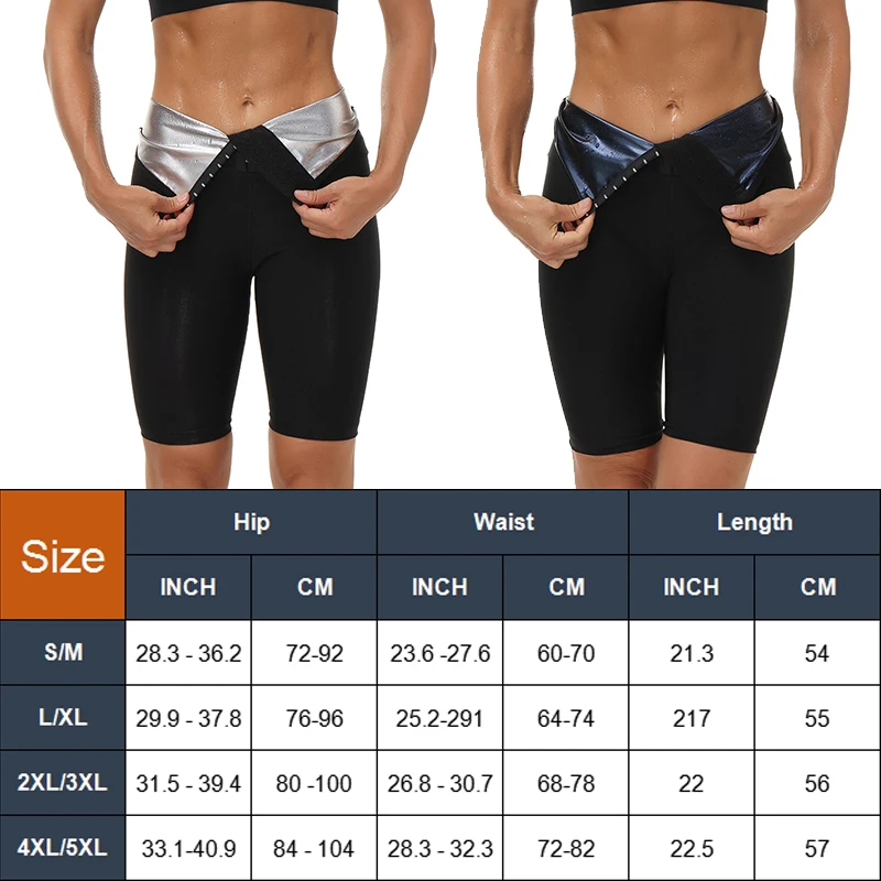 Sauna Sweat Body Shaper Pants Women Hot Sweat Sauna Effect Slimming Pants Fitness Shapewear Workout Gym Leggings Fitness Shorts