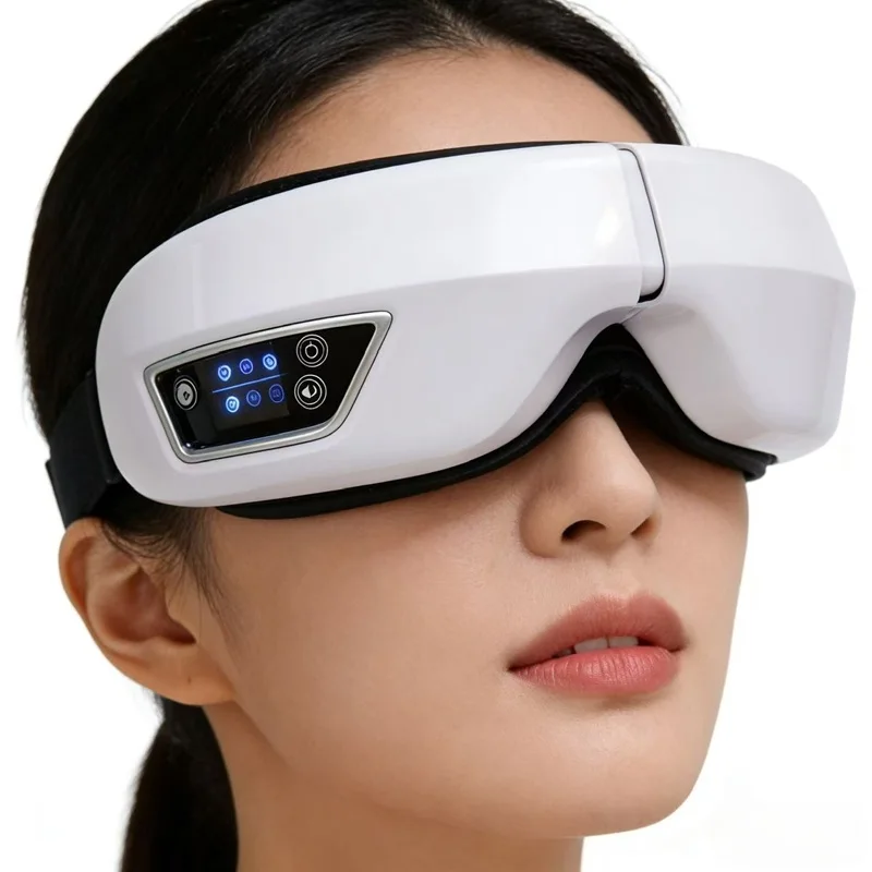

6D Smart Eye Massager Machine Electric Silicone Magnetic Massager Eye Care Vibration Massager to Relieve Eye Fatigue Massager