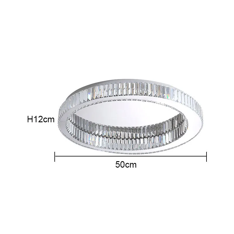 TAONUANSHU Lustre Plafonnier Moderne en Cristal et Or 6
