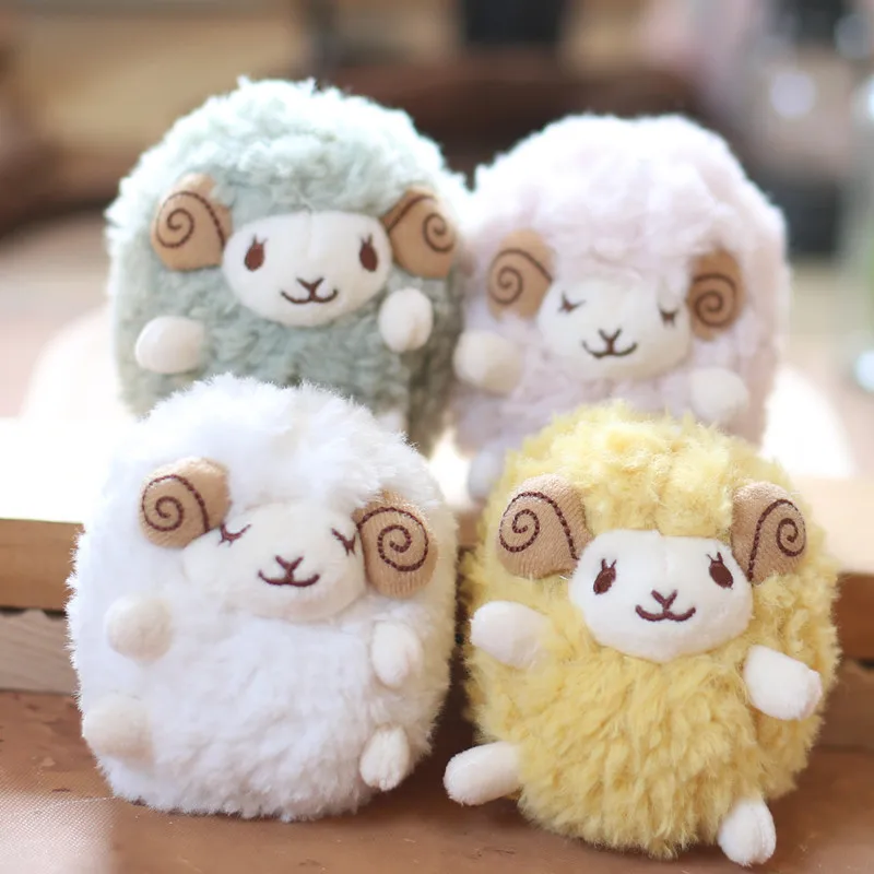 

1Pcs Cute Cartoon Sheep Plush Pendant Fun Sheep Plush Pendant Backpack Car Key Decor Soft Lamb Doll Ornament Keychain Decoration